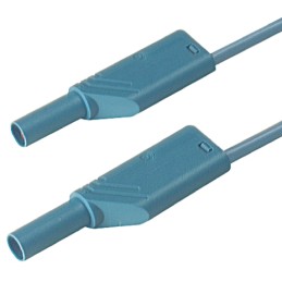 1 pcs - Hirschmann Test & Measurement Test lead, 16A, 1000V ac/dc, Blue, 1m Lead Length