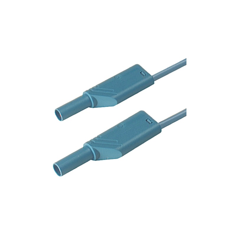 1 pcs - Hirschmann Test & Measurement Test lead, 16A, 1000V ac/dc, Blue, 1m Lead Length