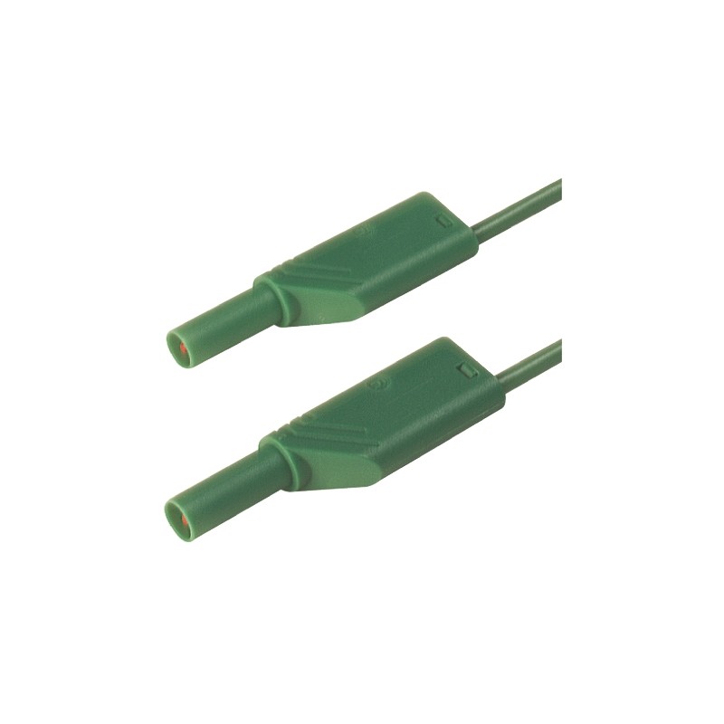 1 pcs - Hirschmann Test & Measurement Test lead, 16A, 1000V ac/dc, Green, 1m Lead Length