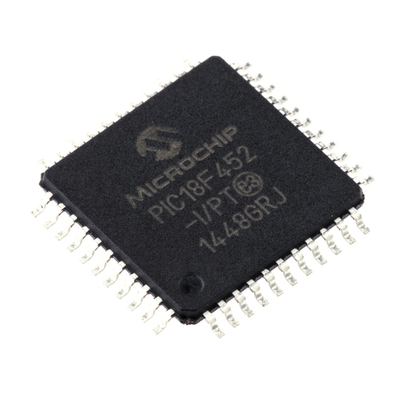 25 pcs - Microchip PIC18F452-I/PT, 8bit PIC Microcontroller, PIC18F, 40MHz, 32 kB Flash, 44-Pin TQFP
