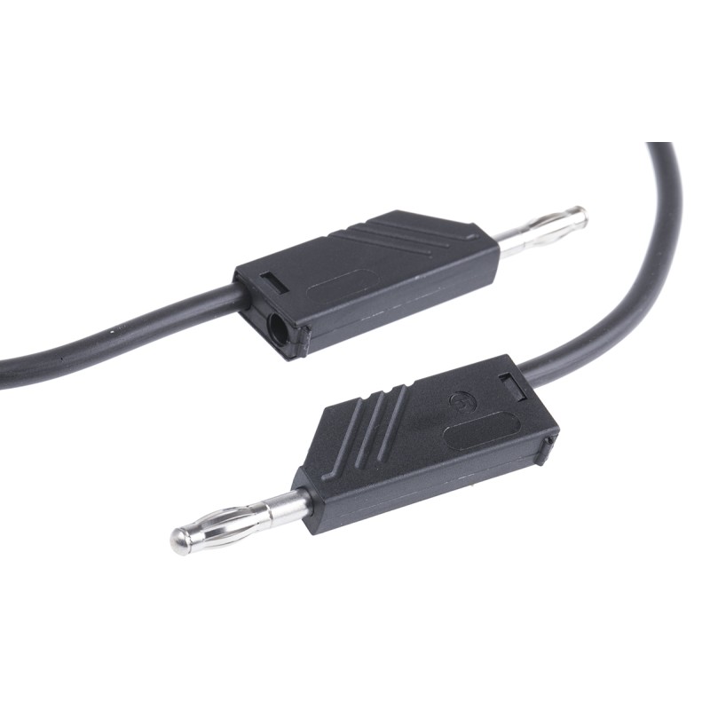 1 pcs - Hirschmann Test & Measurement, 16A, 60V dc, Black, 500mm Lead Length