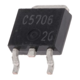 5 pcs - onsemi 2SC5706-TL-H NPN Transistor, 5 A, 50 V, 4-Pin TP-FA