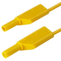 1 pcs - Hirschmann Test & Measurement Test lead, 16A, 1000V ac/dc, Yellow, 1m Lead Length