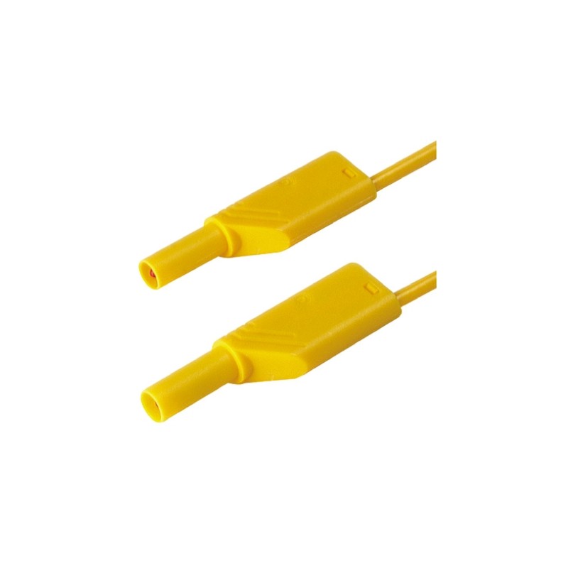 1 pcs - Hirschmann Test & Measurement Test lead, 16A, 1000V ac/dc, Yellow, 1m Lead Length
