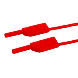 1 pcs - Hirschmann Test & Measurement 2 mm Connector Test Lead, 10A, 1000V ac/dc, Red, 250mm Lead Length