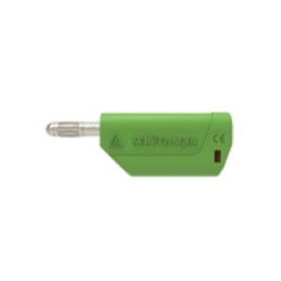 1 pcs - Schutzinger Red Male Banana Plug, Plug In Termination, 32A, 30 V ac/dc, 60 V ac/dc, Nickel Plating