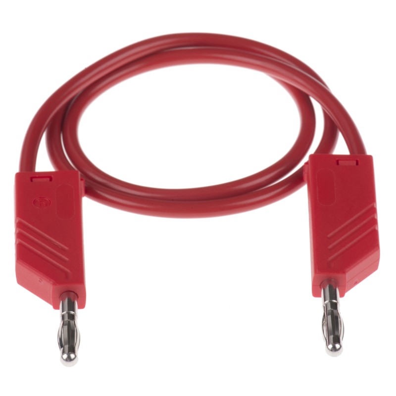1 pcs - Hirschmann Test & Measurement, 32A, 60V dc, Red, 500mm Lead Length