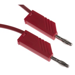 1 pcs - Hirschmann Test & Measurement, 32A, 60V dc, Red, 500mm Lead Length