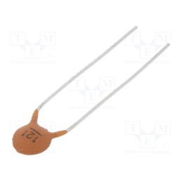 100 pcs x SR PASSIVES - CC-121/100 - Capacitor: ceramic, 120pF, 100V, Y5P, ±10%, THT, 5mm