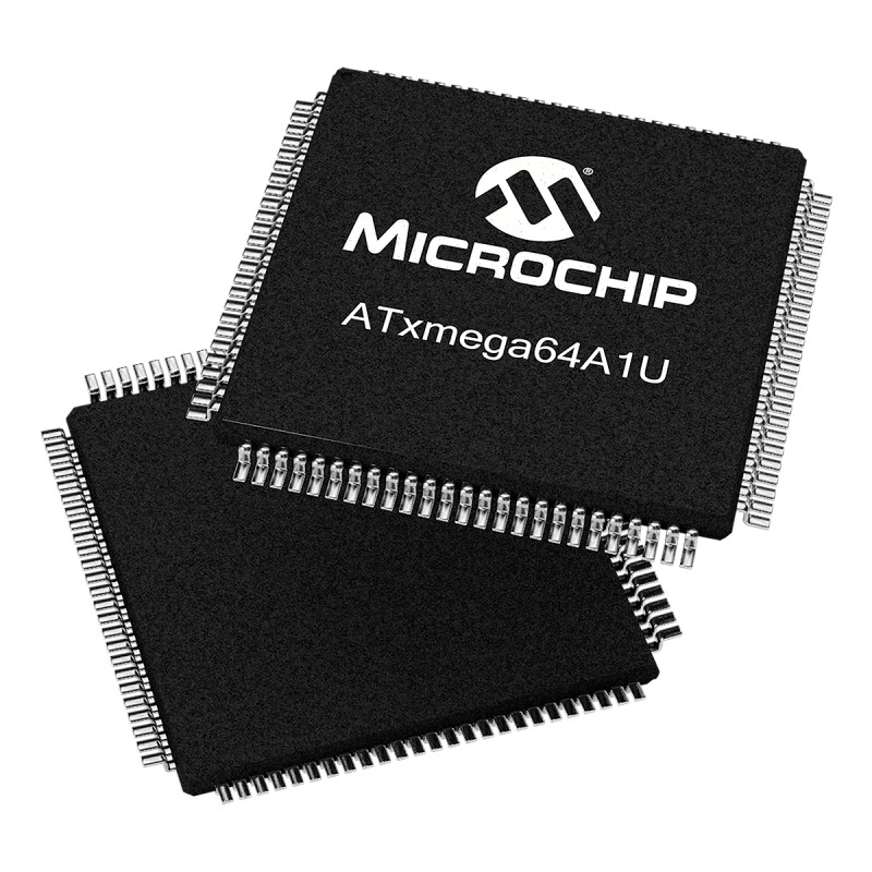 1 pcs - Microchip ATXMEGA64A1U-AU, 8bit AVR Microcontroller, AVR XMEGA, 32MHz, 64 + 4 kB Flash, 100-Pin TQFP