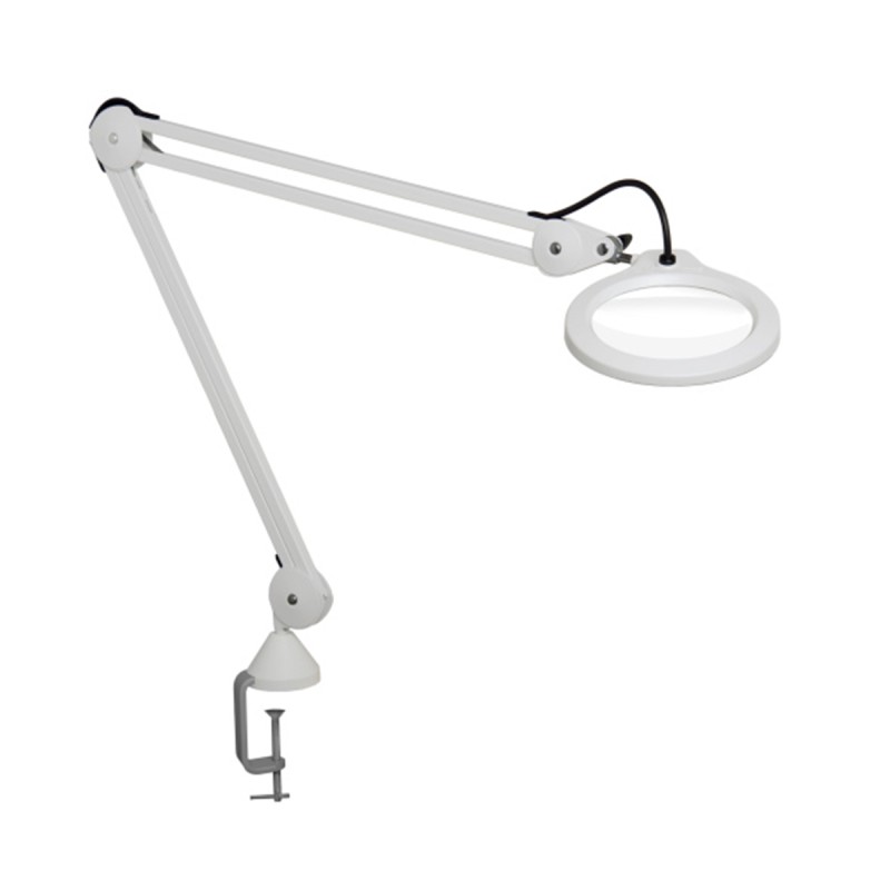 1 pcs - Luxo LFM LED Magnifying Lamp with Table Clamp Mount, 5dioptre, 127mm Lens Dia., 127mm Lens