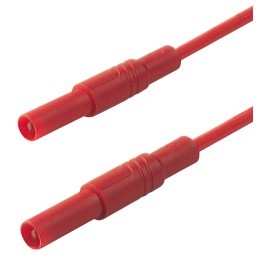 1 pcs - Hirschmann Test & Measurement, 16A, 1000V ac/dc, Red, 1m Lead Length