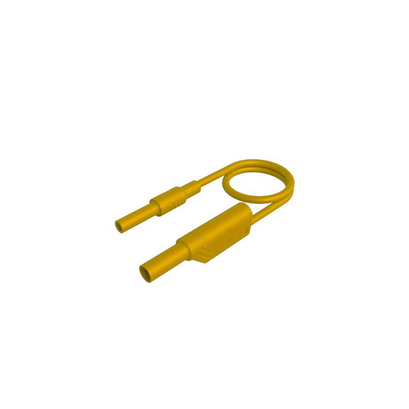 1 pcs - Hirschmann Test & Measurement Test lead, 32A, Yellow, 2m Lead Length
