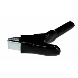 1 pcs - Mueller Electric Crocodile Clip, Zinc-Plated Steel Contact, 25A, Black