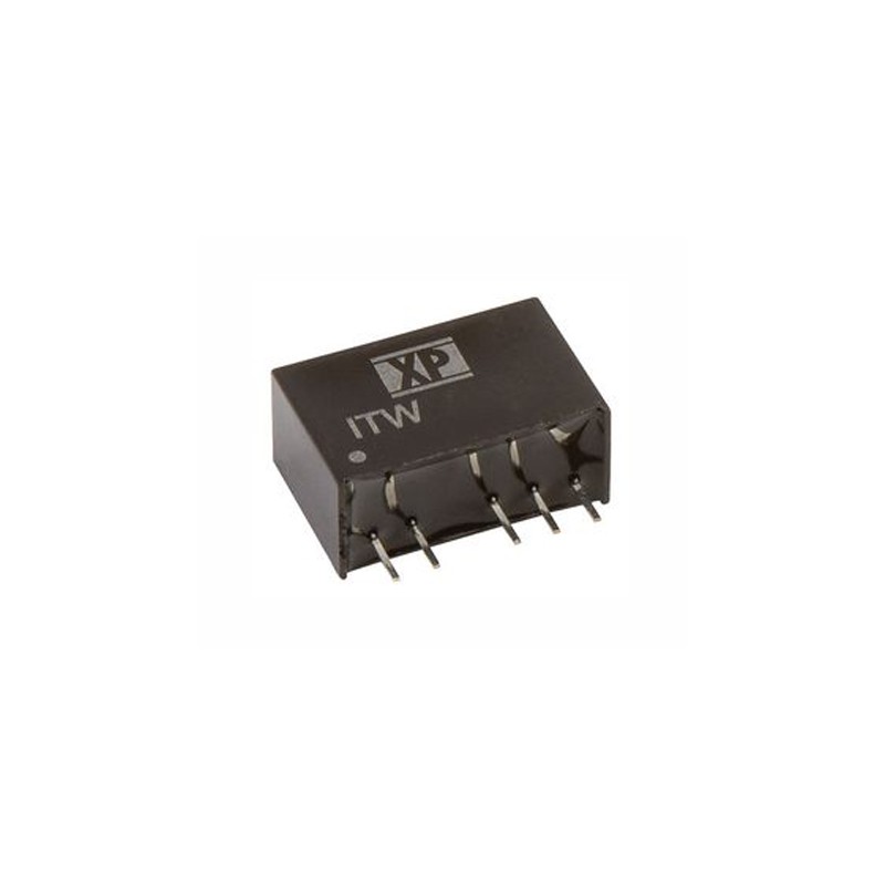 1 Tube of 20 - XP Power ITW DC-DC Converter, 5V dc/ 200mA Output, 9 - 18 V dc Input, 1W, Through Hole, +105°C Max Temp -40°C