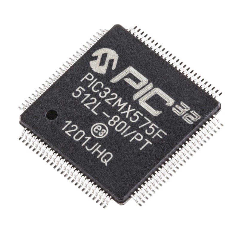 25 pcs - Microchip PIC32MX575F512L-80I/PT, 32bit PIC Microcontroller, PIC32MX, 80MHz, 12 kB, 512 kB Flash, 100-Pin TQFP