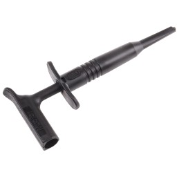 1 pcs - Mueller Electric Black Hook Clip, 15A, 1kV, 4mm Socket