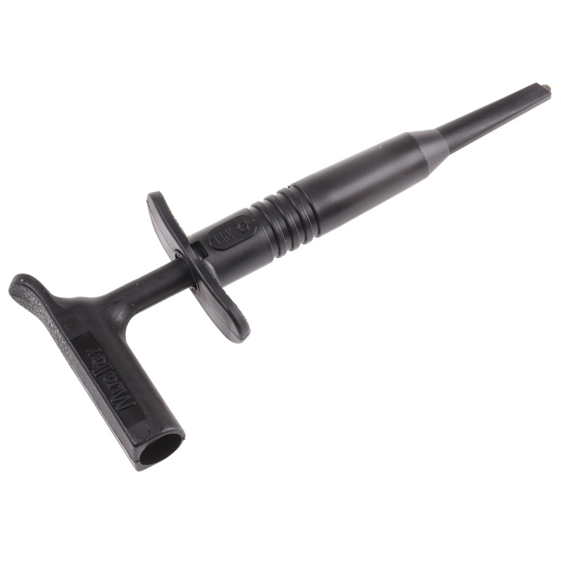 1 pcs - Mueller Electric Black Hook Clip, 15A, 1kV, 4mm Socket