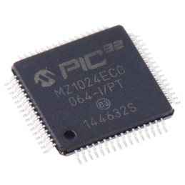 25 pcs - Microchip PIC32MZ1024ECG064-I/PT, 32bit PIC Microcontroller, PIC32MZ, 200MHz, 1.024 MB Flash, 64-Pin TQFP