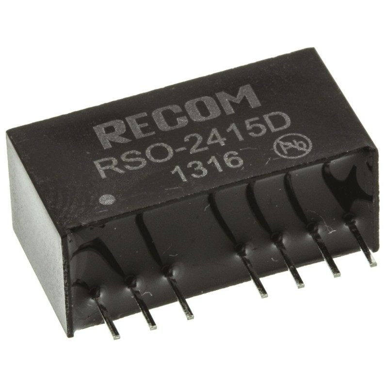 1 Tube of 22 - Recom RSO DC-DC Converter, ±15V dc/ ±34mA Output, 18 - 36 V dc Input, 1W, Through Hole, +85°C Max Temp -40°C Min