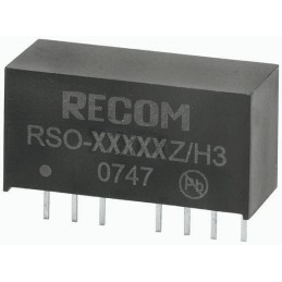 1 Tube of 22 - Recom RSO DC-DC Converter, 15V dc/ 67mA Output, 4.5 - 18 V dc Input, 1W, Through Hole, +85°C Max Temp -40°C Min