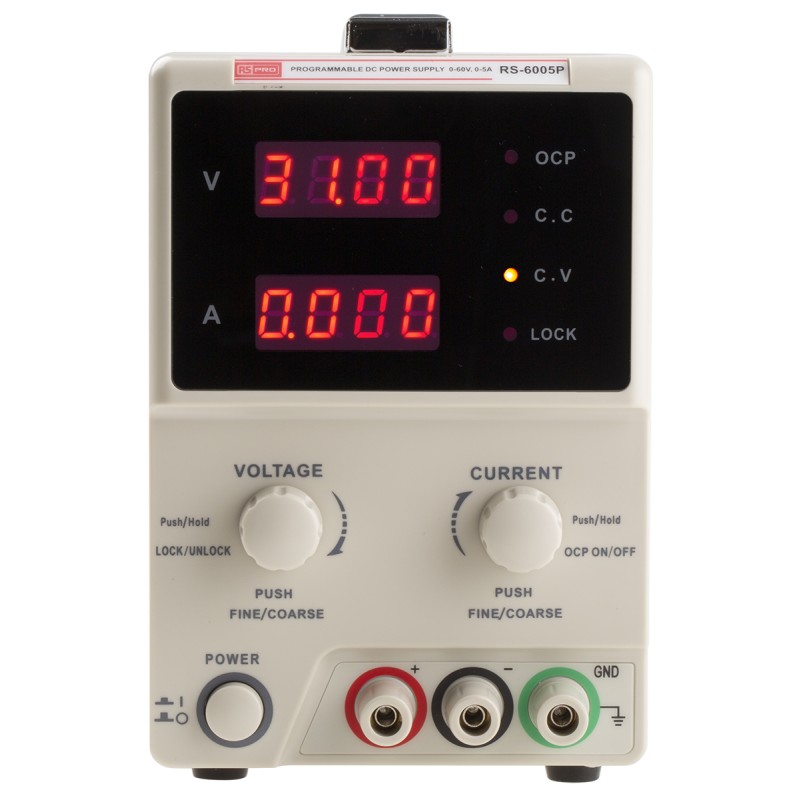 1 pcs - RS PRO Digital Bench Power Supply, 0 - 60V, 0 - 5A, 1-Output, 300W