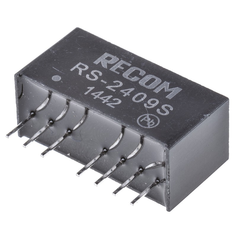 1 Tube of 22 - Recom RS DC-DC Converter, 9V dc/ 222mA Output, 18 - 36 V dc Input, 2W, Through Hole, +85°C Max Temp -40°C Min