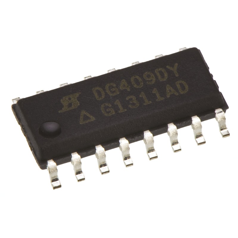 5 pcs - Vishay DG411LEDY-GE3 Multiplexer Quad SPST 3 to 16 V, 16-Pin SOIC