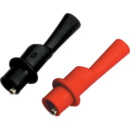 1 pcs - RS PRO Crocodile Clip, Nickel-Plated Steel Contact, 10A, Black, Red