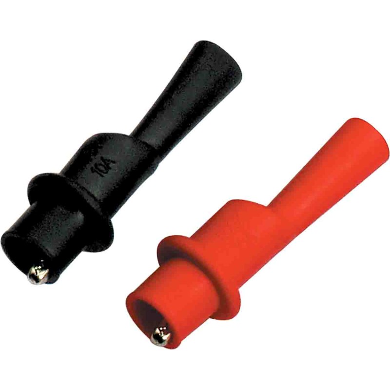 1 pcs - RS PRO Crocodile Clip, Nickel-Plated Steel Contact, 10A, Black, Red