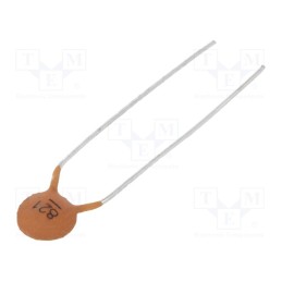 100 pcs x SR PASSIVES - CC-821/100 - Capacitor: ceramic, 820pF, 100V, Y5P, ±10%, THT, 5mm