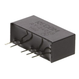 1 Tube of 25 - Recom RY DC-DC Converter, 5V dc/ 200mA Output, 22.8 - 25.2 V dc Input, 1W, Through Hole, +70°C Max Temp -40°C