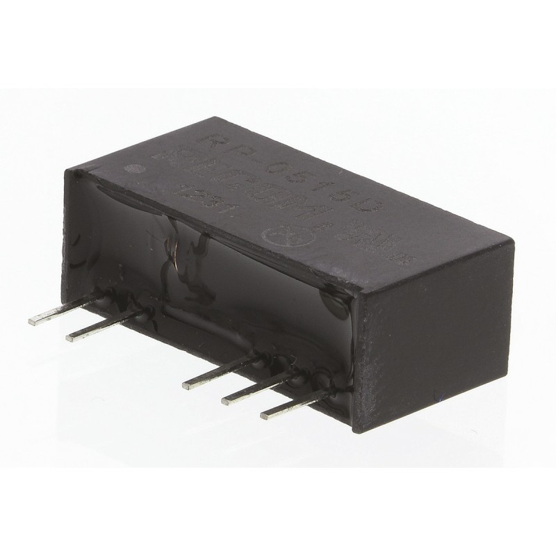1 Tube of 25 - Recom RP DC-DC Converter, ±15V dc/ ±33mA Output, 4.5 - 5.5 V dc Input, 1W, Through Hole, +85°C Max Temp -40°C