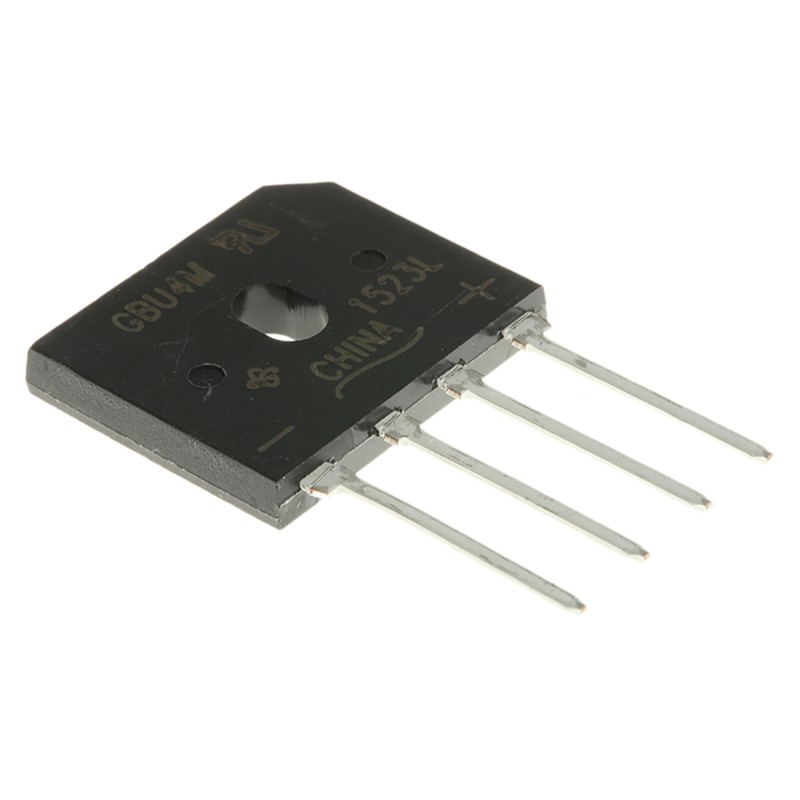 5 pcs - Vishay Bridge Rectifier, 4A, 1000V, 4-Pin