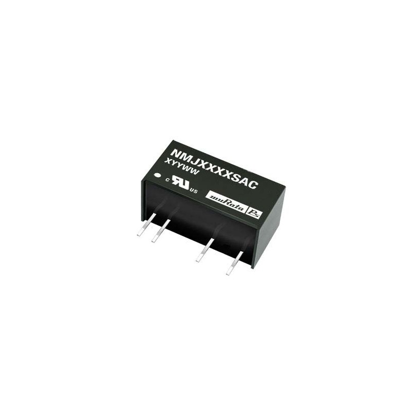 1 Tube of 25 - Murata Power Solutions NMJ DC-DC Converter, ±9V dc/ ±55mA Output, 4.5 - 5.5 V dc Input, 1W, Through Hole, +60°C