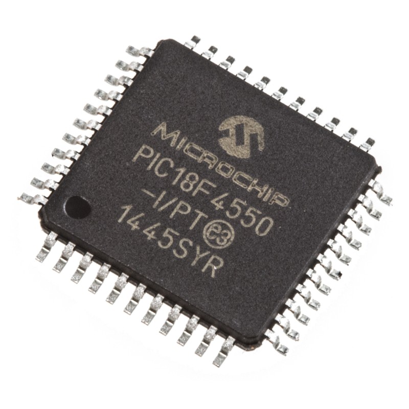 25 pcs - Microchip PIC18F4550-I/PT, 8bit PIC Microcontroller, PIC18F, 48MHz, 32 kB, 256 B Flash, 44-Pin TQFP