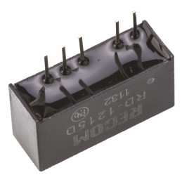 1 Tube of 25 - Recom RD DC-DC Converter, ±15V dc/ ±66mA Output, 10.8 - 13.2 V dc Input, 2W, Through Hole, +85°C Max Temp -40°C
