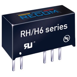1 Tube of 25 - Recom RH DC-DC Converter, ±15V dc/ ±33mA Output, ±4.5 V dc, ±5.5 V dc Input, 1W, Through Hole, +90°C Max Temp -40