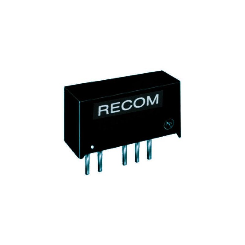 1 Tube of 25 - Recom RB DC-DC Converter, 12V dc/ 84mA Output, 4.5 - 5.5 V dc Input, 1W, Through Hole, +85°C Max Temp -40°C Min