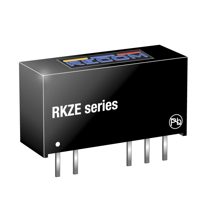 1 Tube of 25 - Recom RKZE DC-DC Converter, 5V dc/ 400mA Output, 4.5 - 5.5 V dc Input, 2W, Through Hole, +80°C Max Temp -40°C