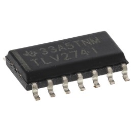 5 pcs - TLV274IDR Texas Instruments, Precision, Op Amp, RRO, 3MHz, 5 V, 14-Pin SOIC
