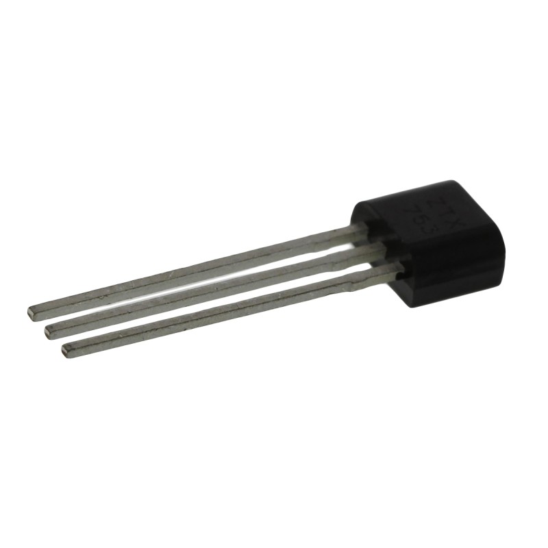 5 pcs - Diodes Inc ZTX753 PNP Transistor, -2 A, -100 V, 3-Pin TO-92