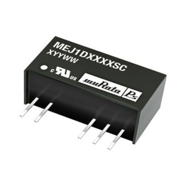1 Tube of 25 - Murata Power Solutions MEJ1 DC-DC Converter, ±9V dc/ ±55mA Output, 10.8 - 13.2 V dc Input, 1W, Through Hole,