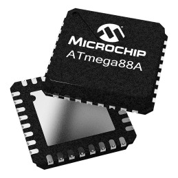 2 pcs - Microchip ATMEGA88-20PU, 8bit AVR Microcontroller, ATmega, 20MHz, 8 kB Flash, 28-Pin PDIP