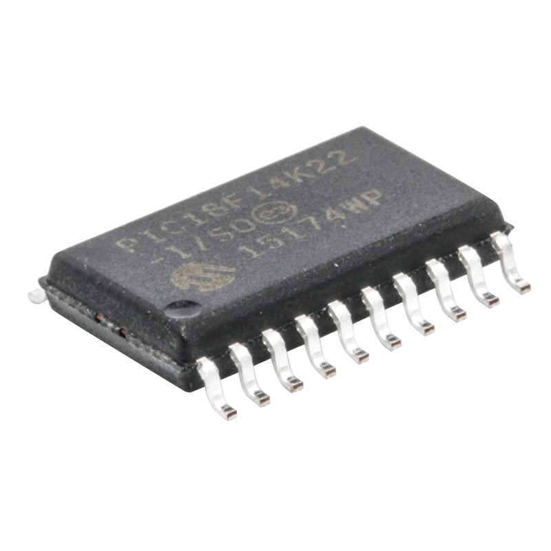 10 pcs - Microchip PIC18F14K22-I/SO, 8bit PIC Microcontroller, PIC18F, 64MHz, 16 kB, 256 B Flash, 20-Pin SOIC