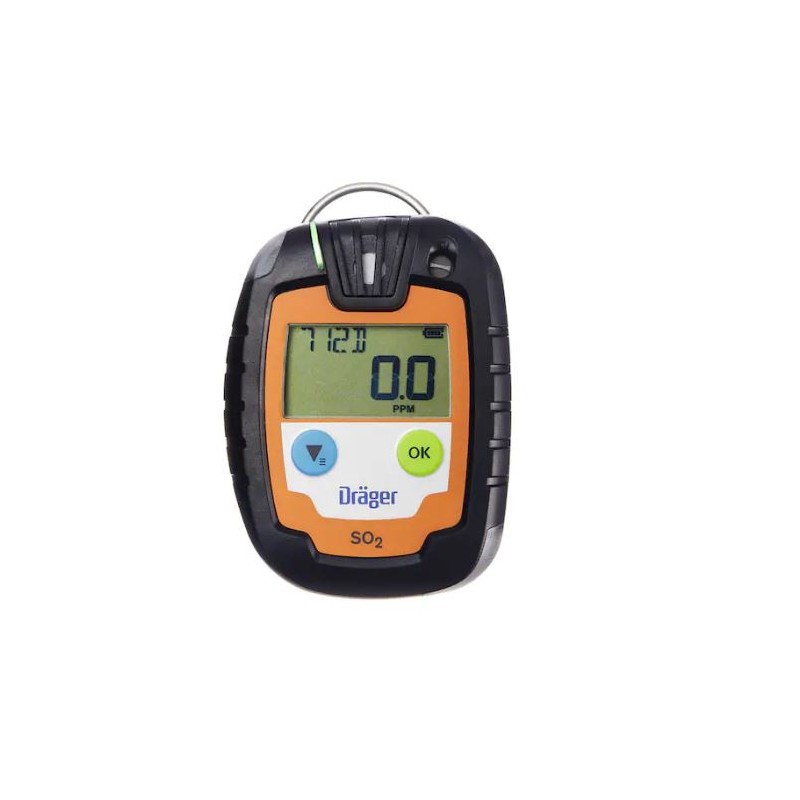 1 pcs - DRAEGER Portable Gas Detector for Sulphur Dioxide Detection, Audible Alarm, ATEX Approved