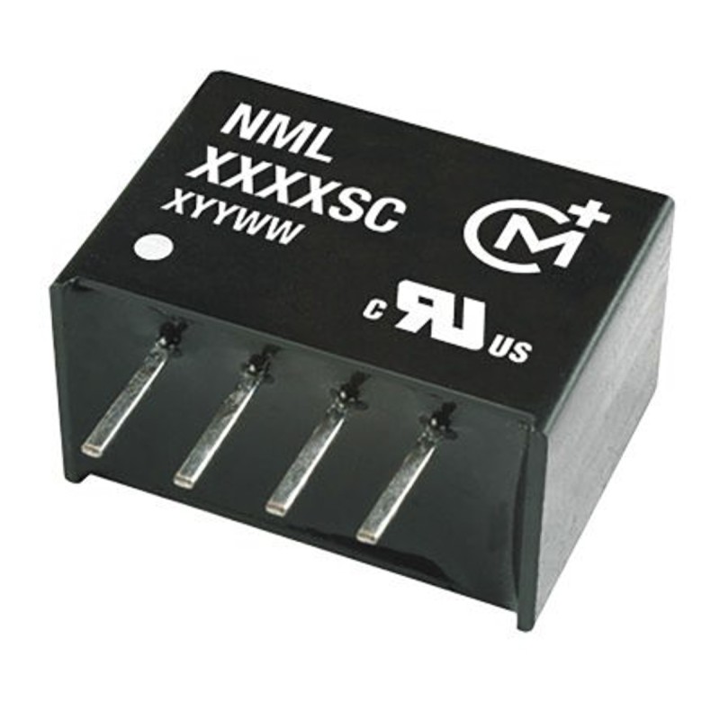 1 Tube of 35 - Murata Power Solutions NML DC-DC Converter, 15V dc/ 133mA Output, 4.5 - 5.5 V dc Input, 2W, Through Hole, +85°C