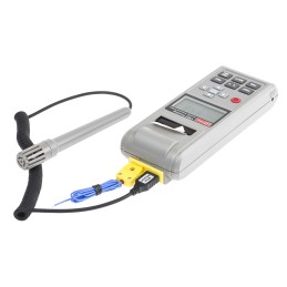 1 pcs - RS PRO RS1362 Handheld Hygrometer, ±3 %RH Accuracy, +1333 (Type2) °C, +140 (Type1) °F, +2431 (Type2) °F, +60 (Type1) °C