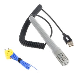 1 pcs - RS PRO RS1362 Handheld Hygrometer, ±3 %RH Accuracy, +1333 (Type2) °C, +140 (Type1) °F, +2431 (Type2) °F, +60 (Type1) °C