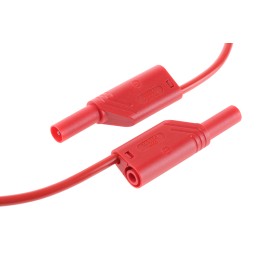 1 pcs - Hirschmann Test & Measurement Test lead, 32A, 1000V ac/dc, Red, 500mm Lead Length